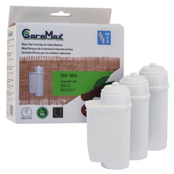 CareMax CCF-004 3er Pack Wasserfilter f&uuml;r Gaggenau Serie 200 / Serie 400 kompatibel zu Brita Intenza
