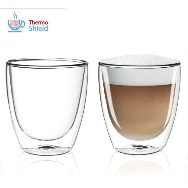 2er Set doppelwandige Cappuccino Gläser, 9,74 € | Tassen, Gläser & Becher