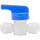DMfit - Absperrhahn Absperrventil für Kühlschrank Wasserfilter 1/4" (6mm) Schlauch